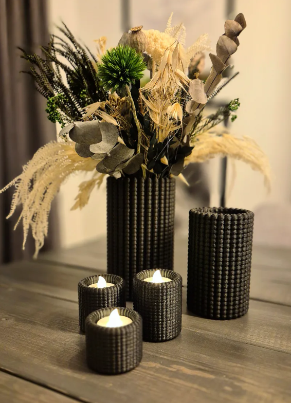 Pearl Textured Vase — 3D printed by Moon Studio 3D
